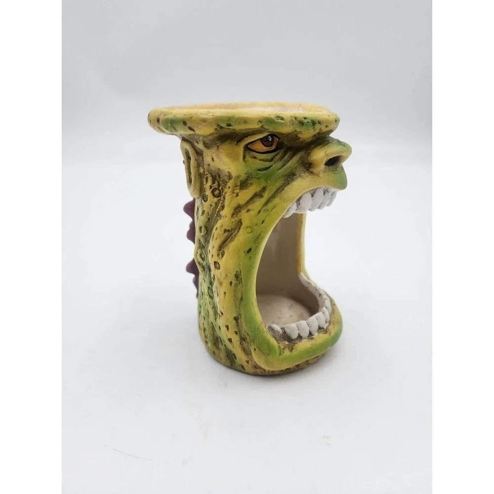Wide Mouth Angry Man Candle Holder Candle Melting 2001 J D Dollen